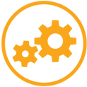 Implementation gears icon